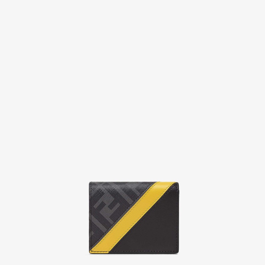 Men Fendi Wallets | Fendi Diagonal Wallet Black