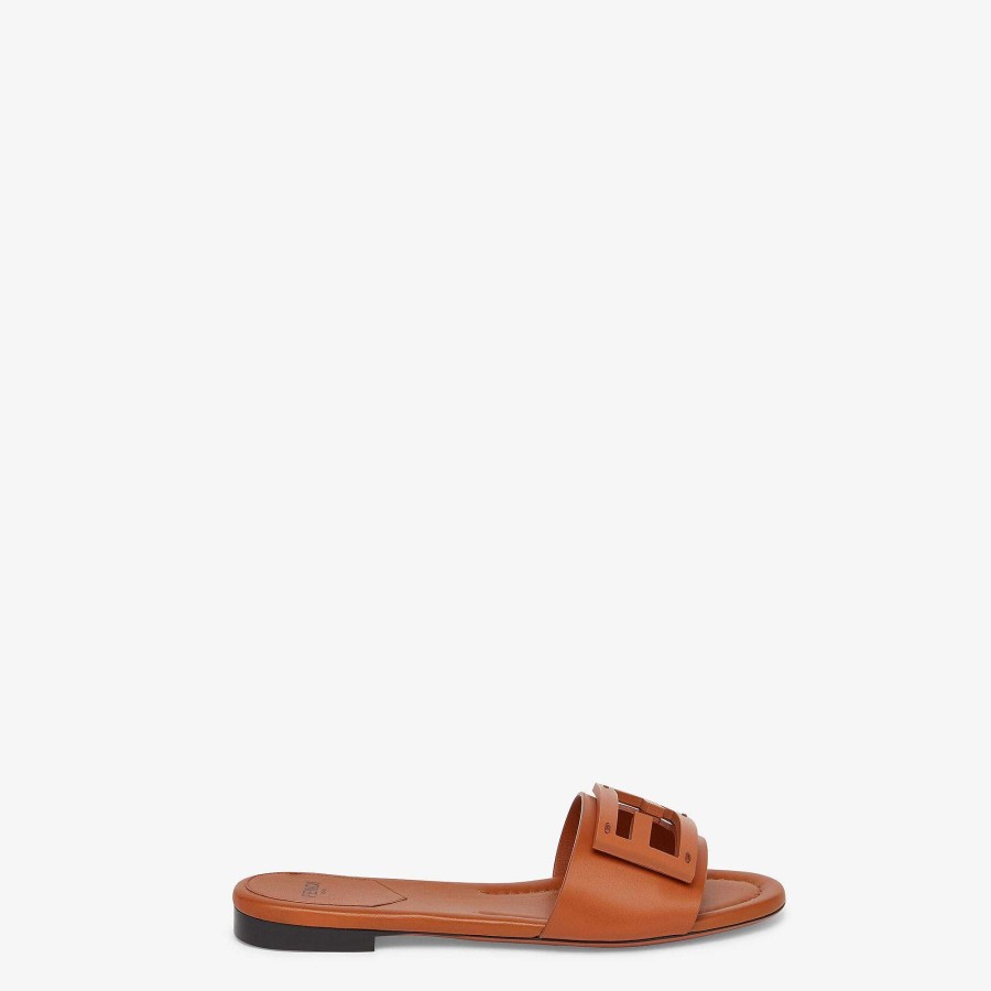 Women Fendi Sandals & Slides | Baguette Brown