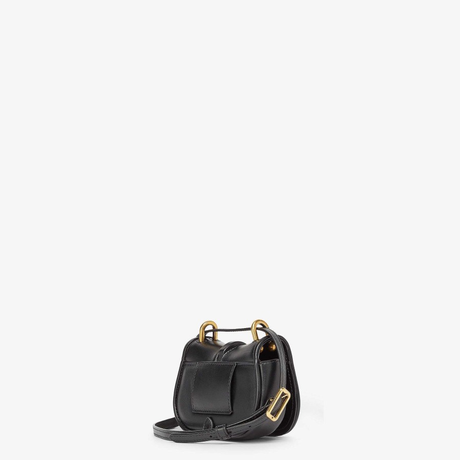 Women Fendi Miniature Bags | Fendi C'Mon Nano Black