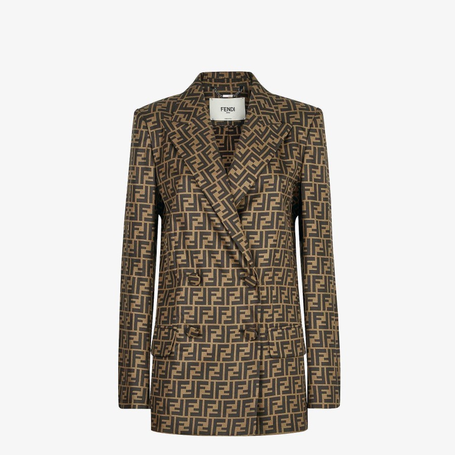 Women Fendi Jackets | Jacket Brown