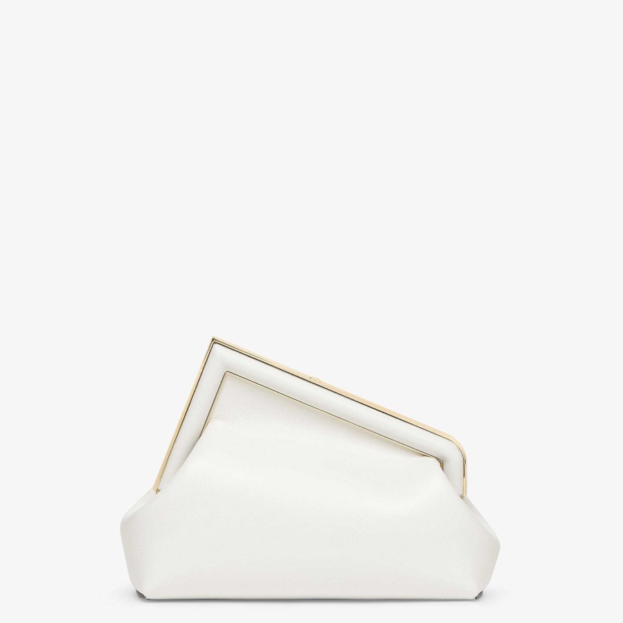 Women Fendi Clutches & Pouches | Fendi First Midi White