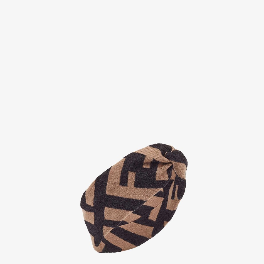 Women Fendi Hair Accessories | Ff Band Brown