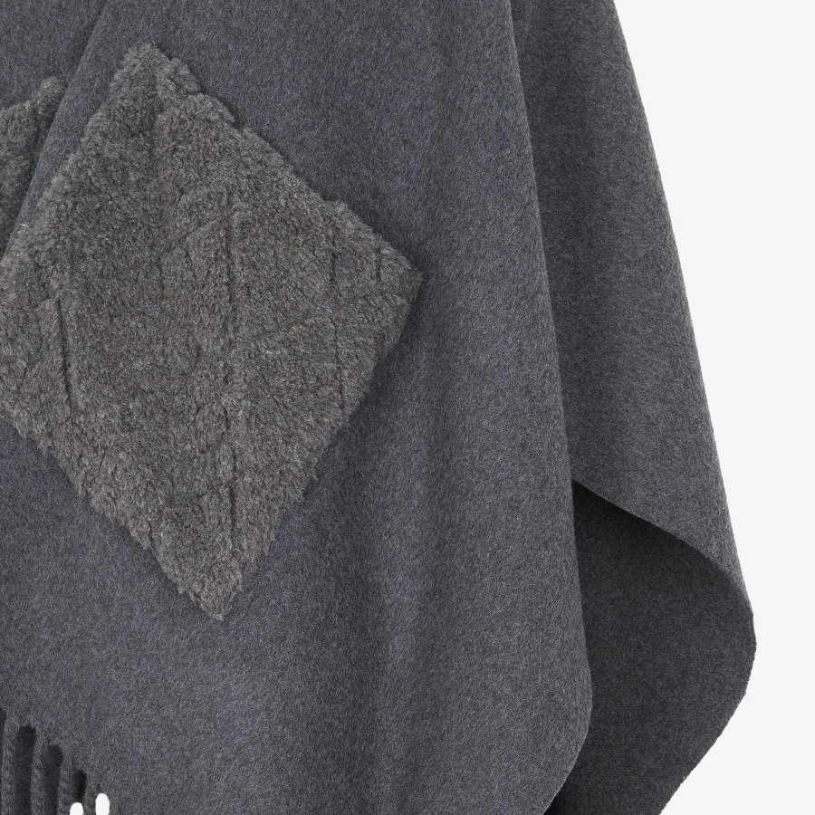 Women Fendi Scarves & Ponchos | Poncho Gray