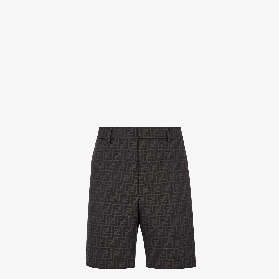 Men Fendi Pants & Shorts | Bermudas Black