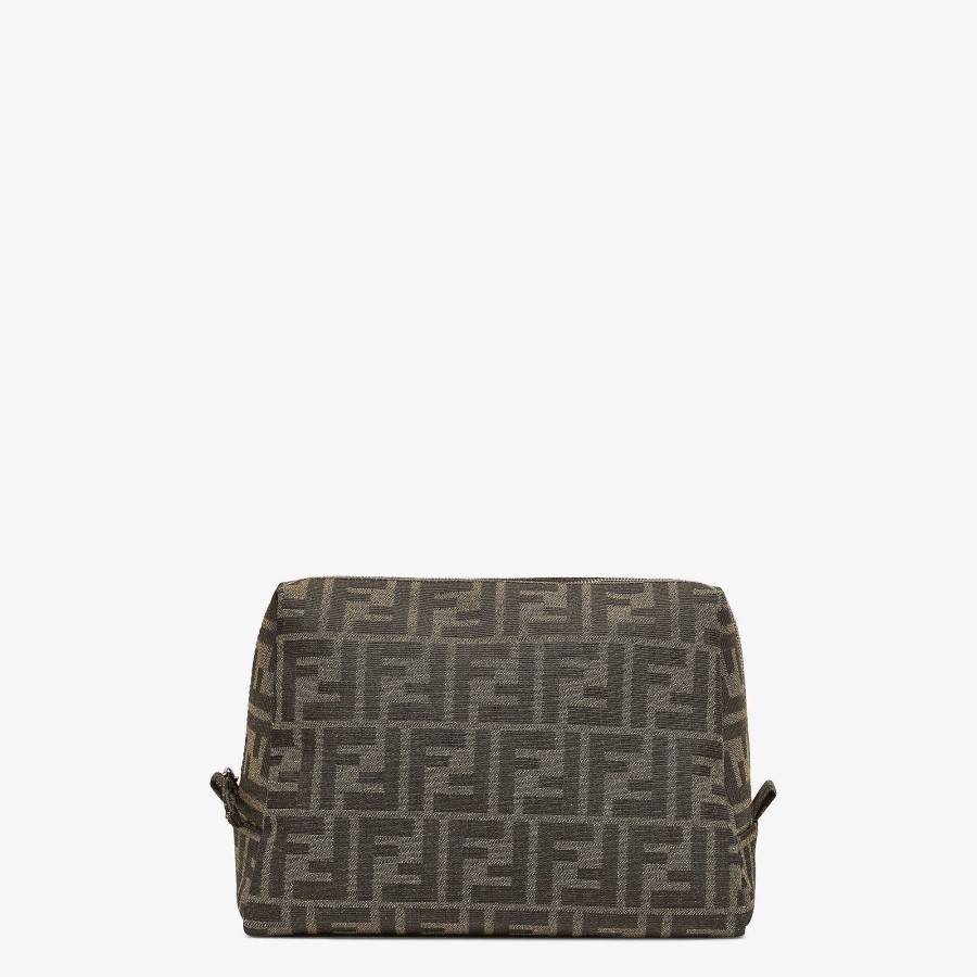 Women Fendi Pouches | Medium Beauty Pouch Brown