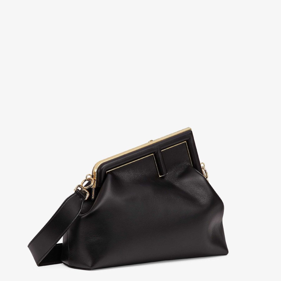 Women Fendi Clutches & Pouches | Fendi First Medium Black