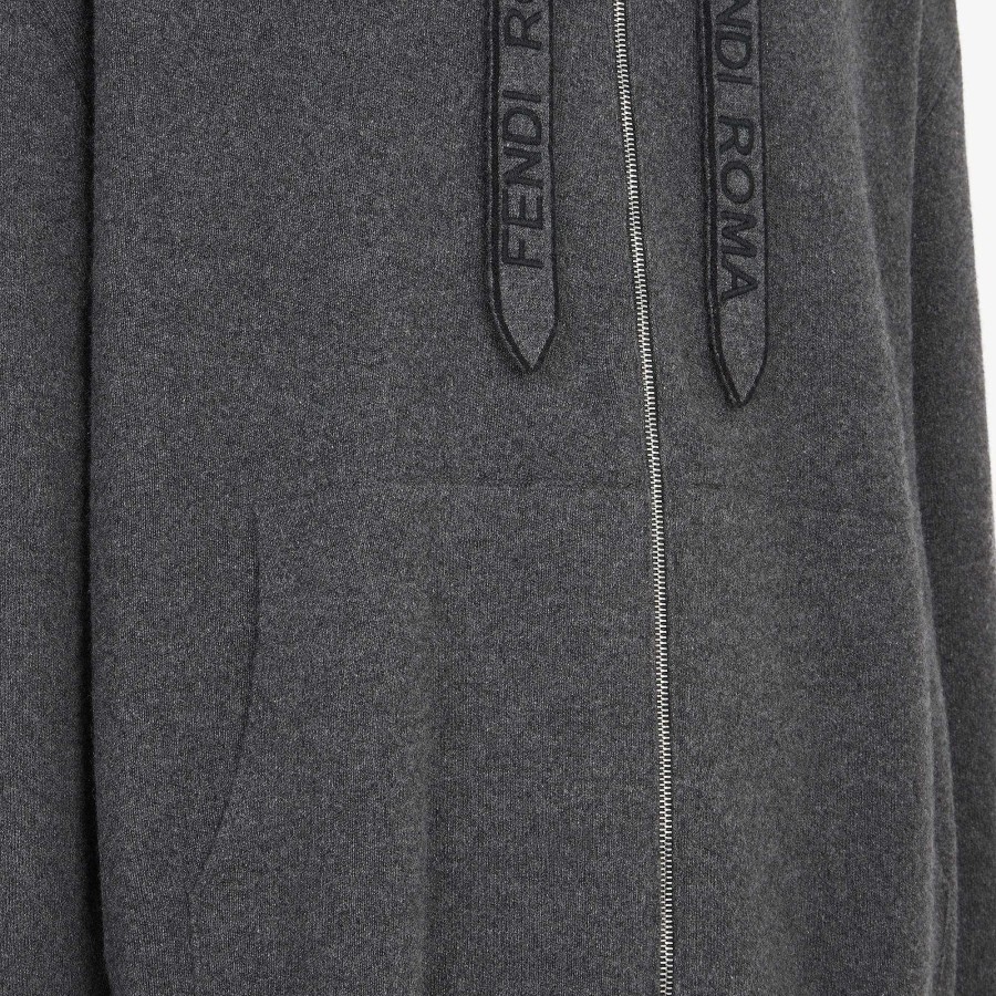 Men Fendi Knitwear | Cardigan Gray