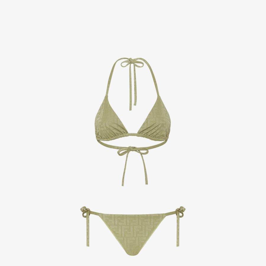 Women Fendi Swimwear | Swimsuit Green