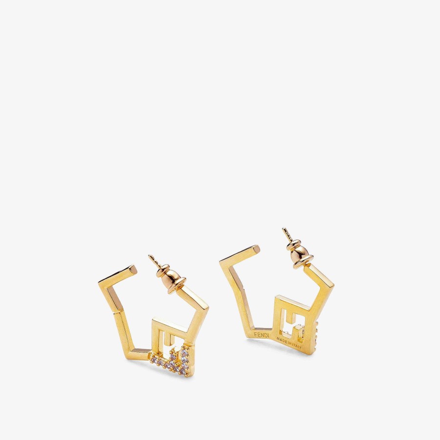 Women Fendi Earring & Brooches | Earrings Gold