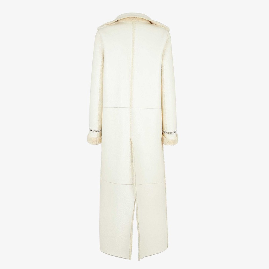 Women Fendi Outerwear | Coat White