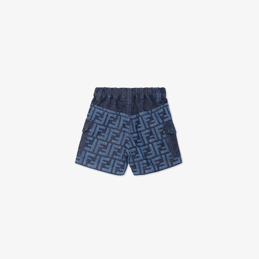 Kids Fendi Baby Boy | Baby Bermudas Blue