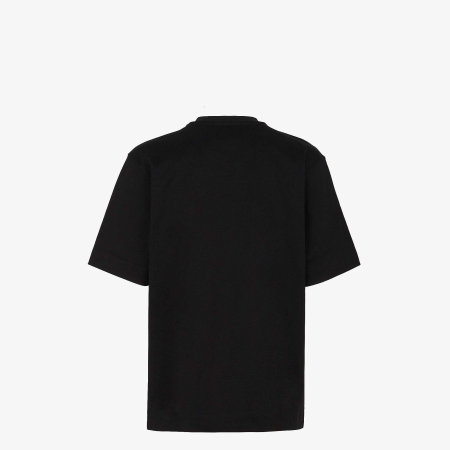 Men Fendi T-Shirts & Polos | T-Shirt Black