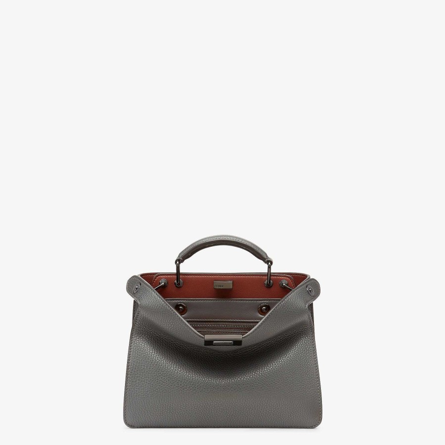 Men Fendi Peekaboo | Peekaboo Iseeu Mini Gray