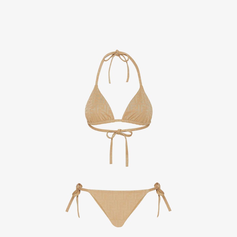 Women Fendi Swimwear | Swimsuit Beige