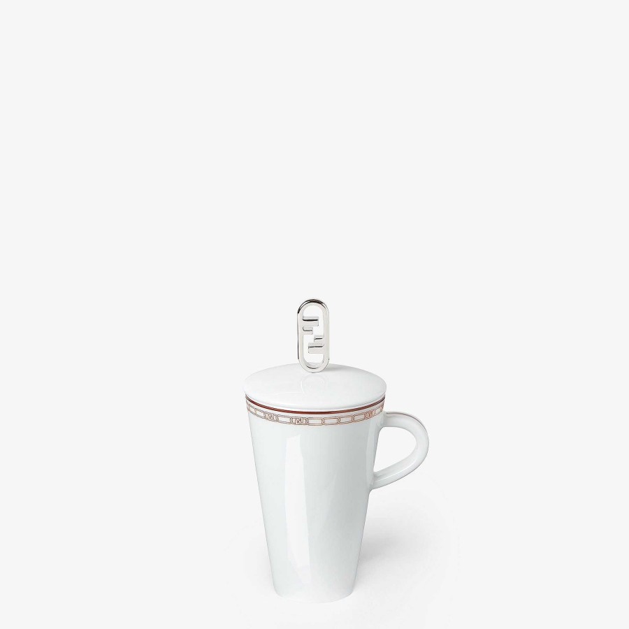 Home Decor & Lifestyle Fendi | Fendi O'Lock Coffee Cup Multicolor