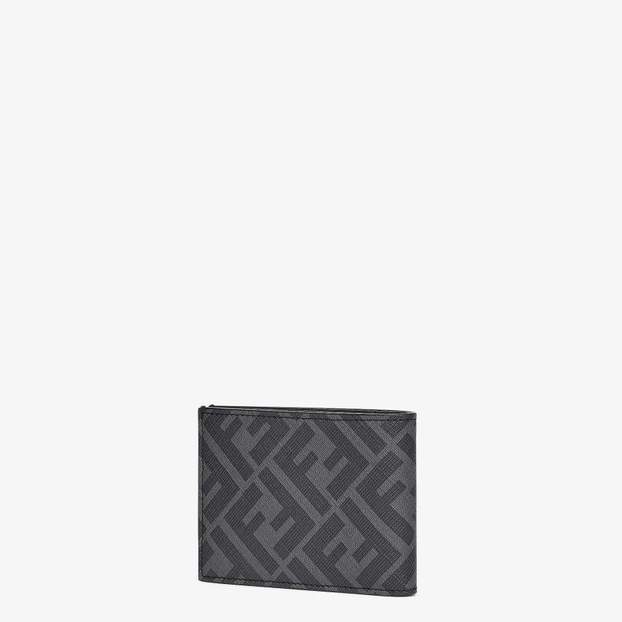 Men Fendi Wallets | Fendi Diagonal Us Dollar Wallet Gray