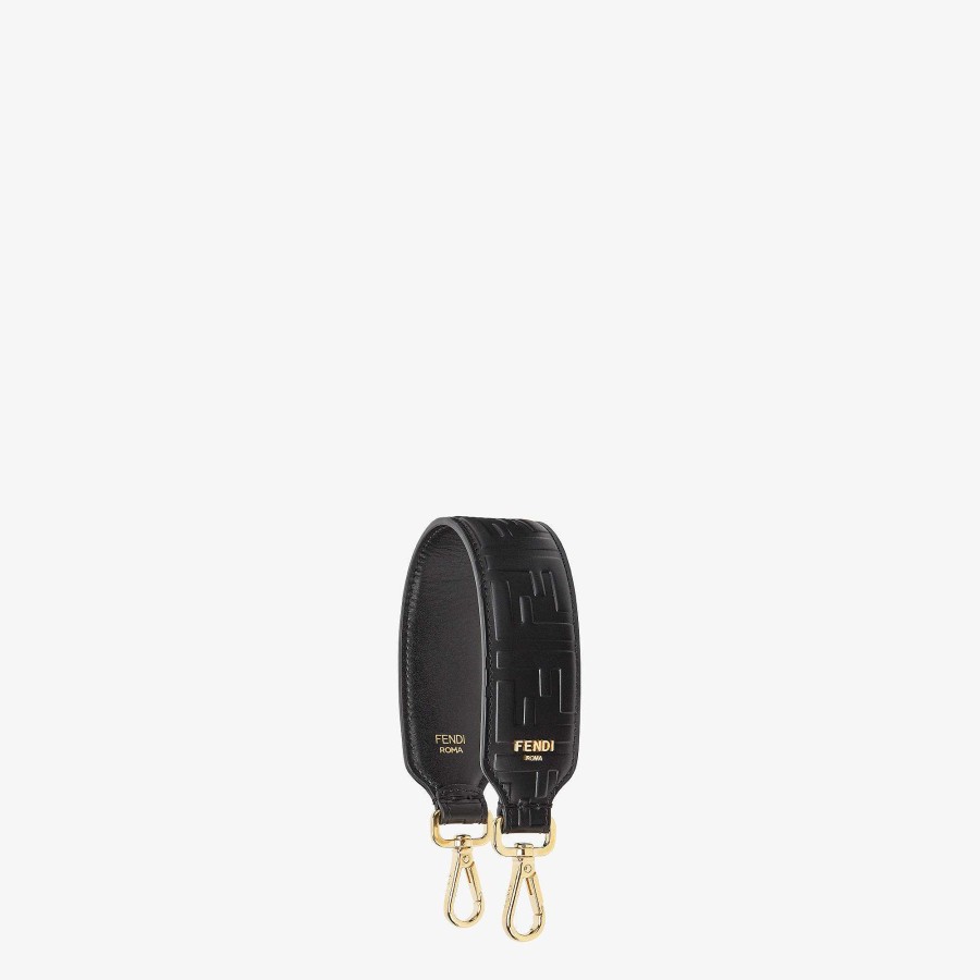 Women Fendi Shoulder Straps & Bag Accessories | Mini Strap You Black