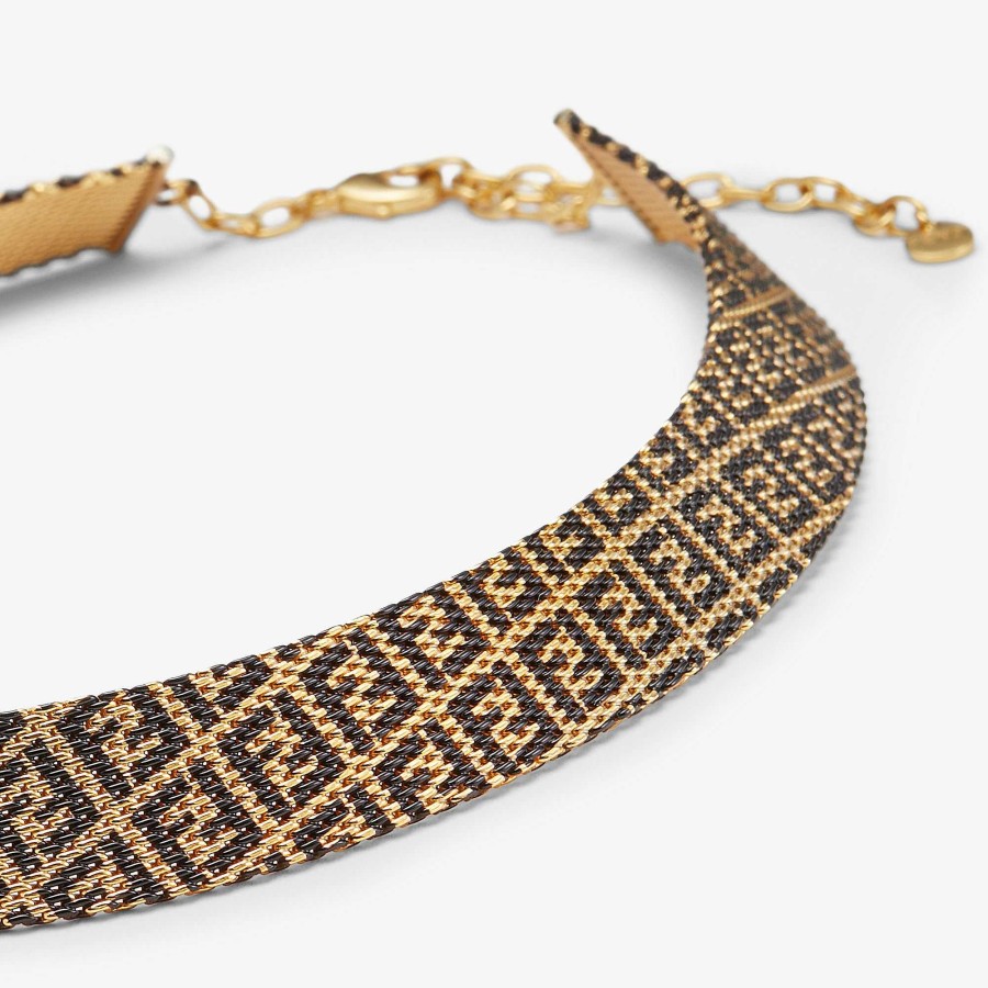 Women Fendi Necklaces | Forever Fendi Choker Gold