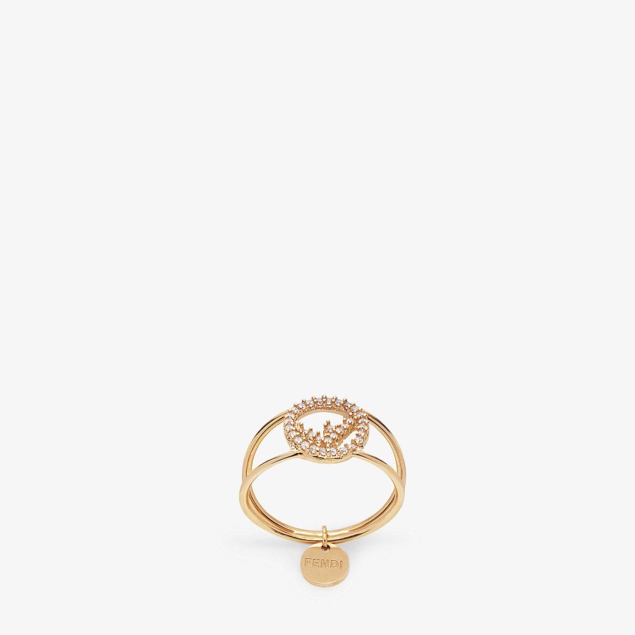 Women Fendi Rings | F Is Fendi Ring Gold