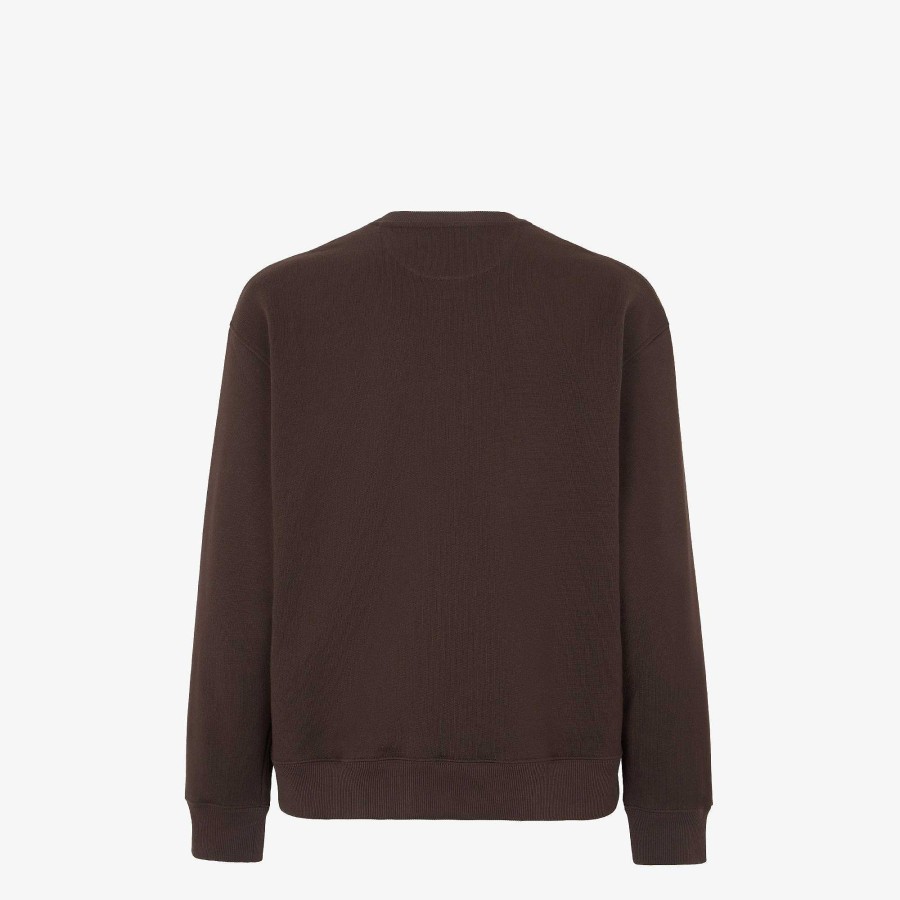 Men Fendi Sweatshirts | Sweatshirt Brown