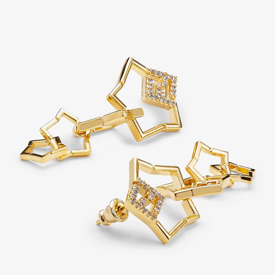 Women Fendi Earring & Brooches | Earrings Gold