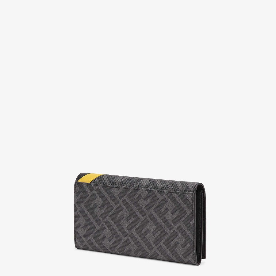 Men Fendi Wallets | Continental Gray