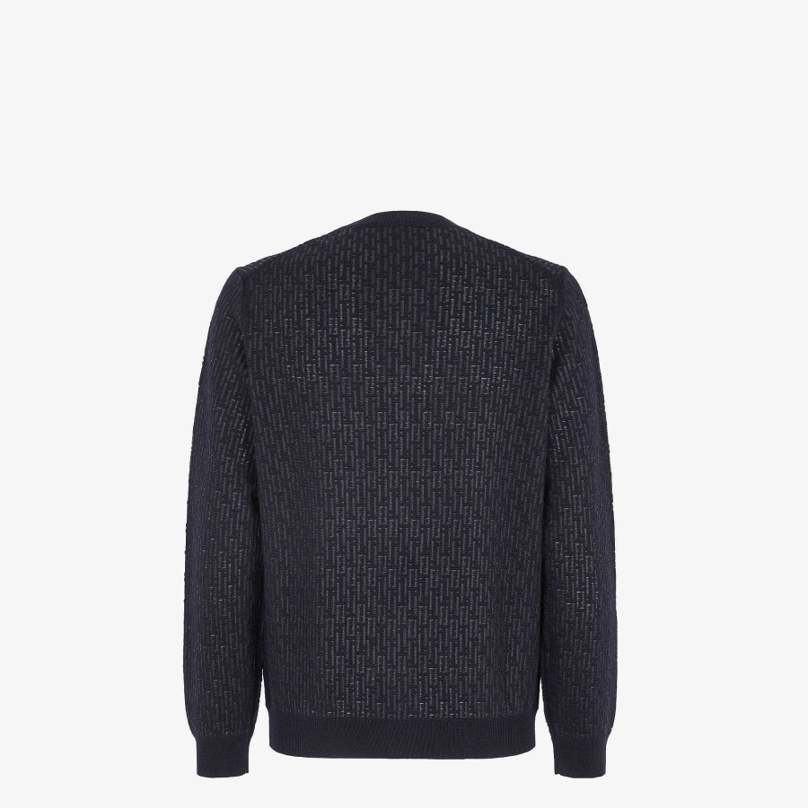 Men Fendi Knitwear | Cardigan Blue