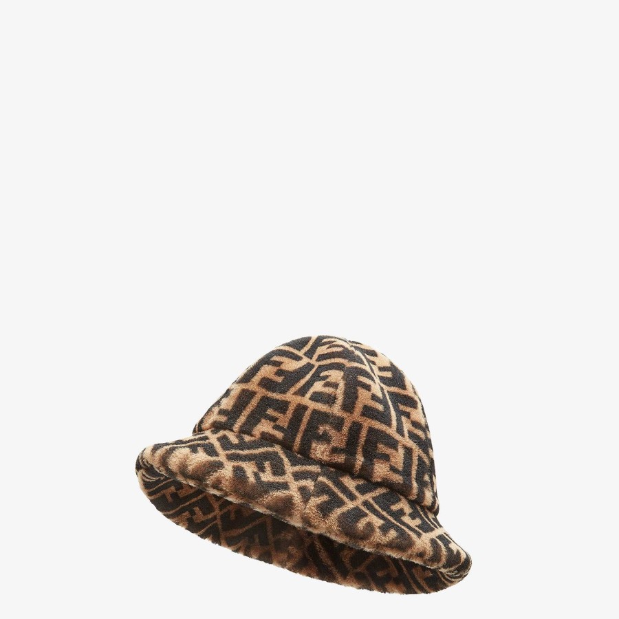 Women Fendi Hats & Gloves | Hat Brown