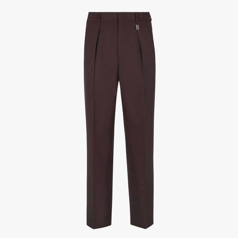 Men Fendi Pants & Shorts | Pants Brown