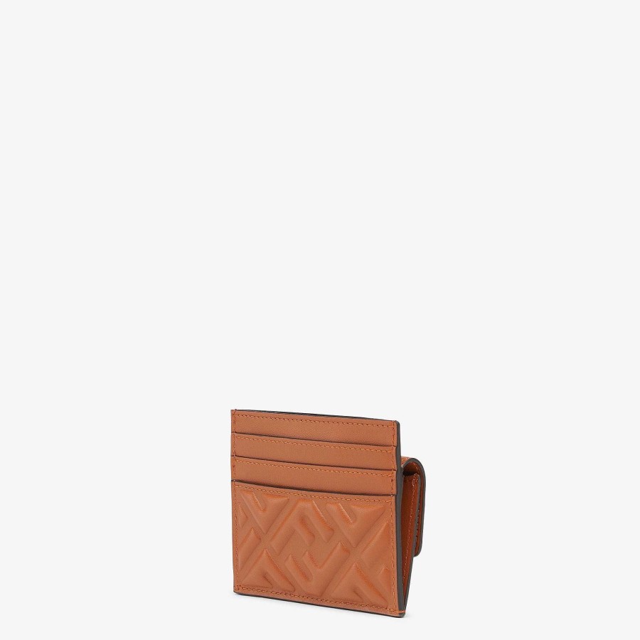 Women Fendi Card Holders & Small Accessories | Baguette Card Holder Brown