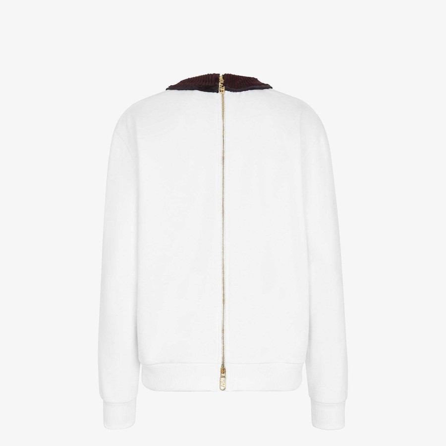 Women Fendi T-Shirts & Sweatshirts | Sweatshirt White