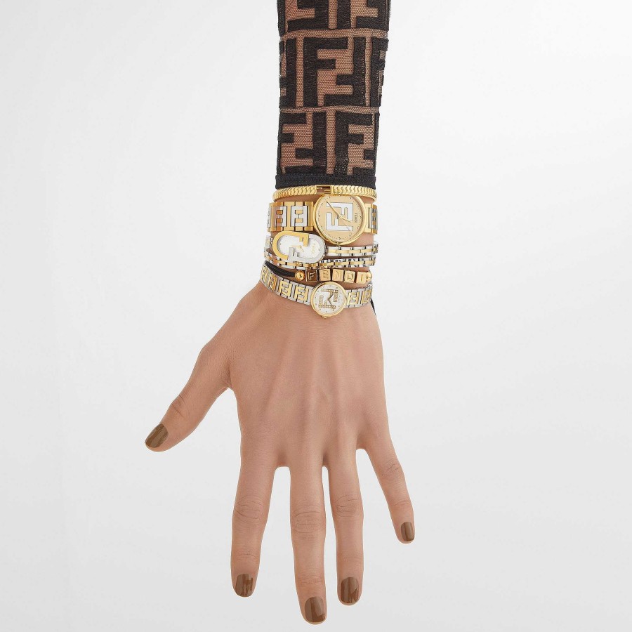 Women Fendi Bracelets | Baguette Bracelet Gold