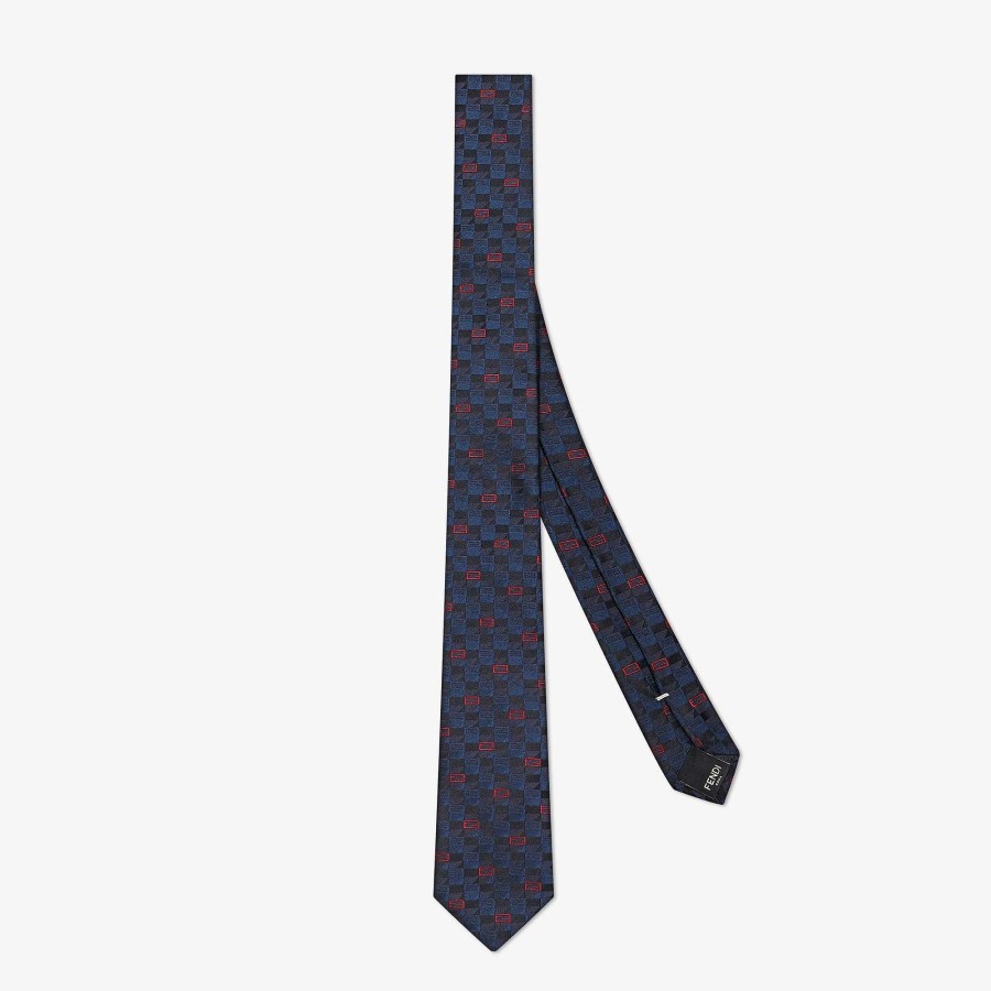 Men Fendi Ties | Tie Blue