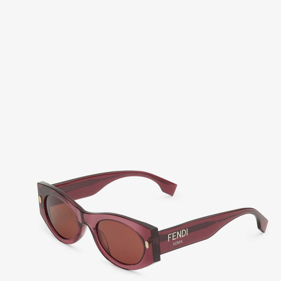 Women Fendi Sunglasses | Fendi Roma Purple