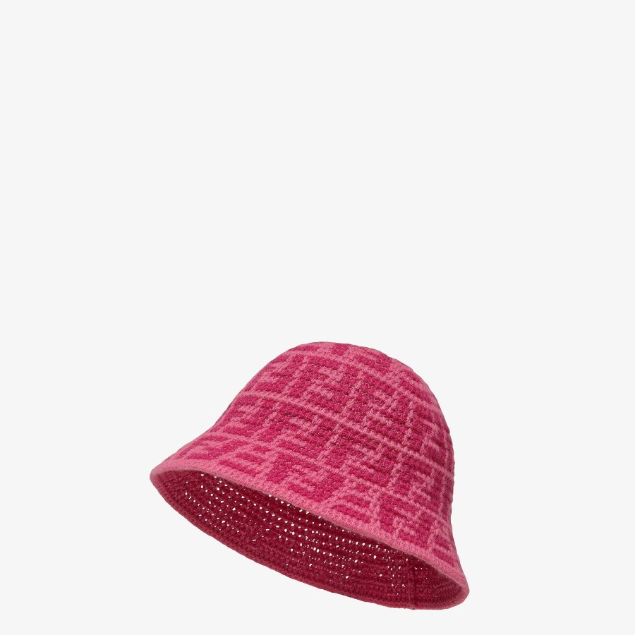 Women Fendi Hats & Gloves | Hat Pink