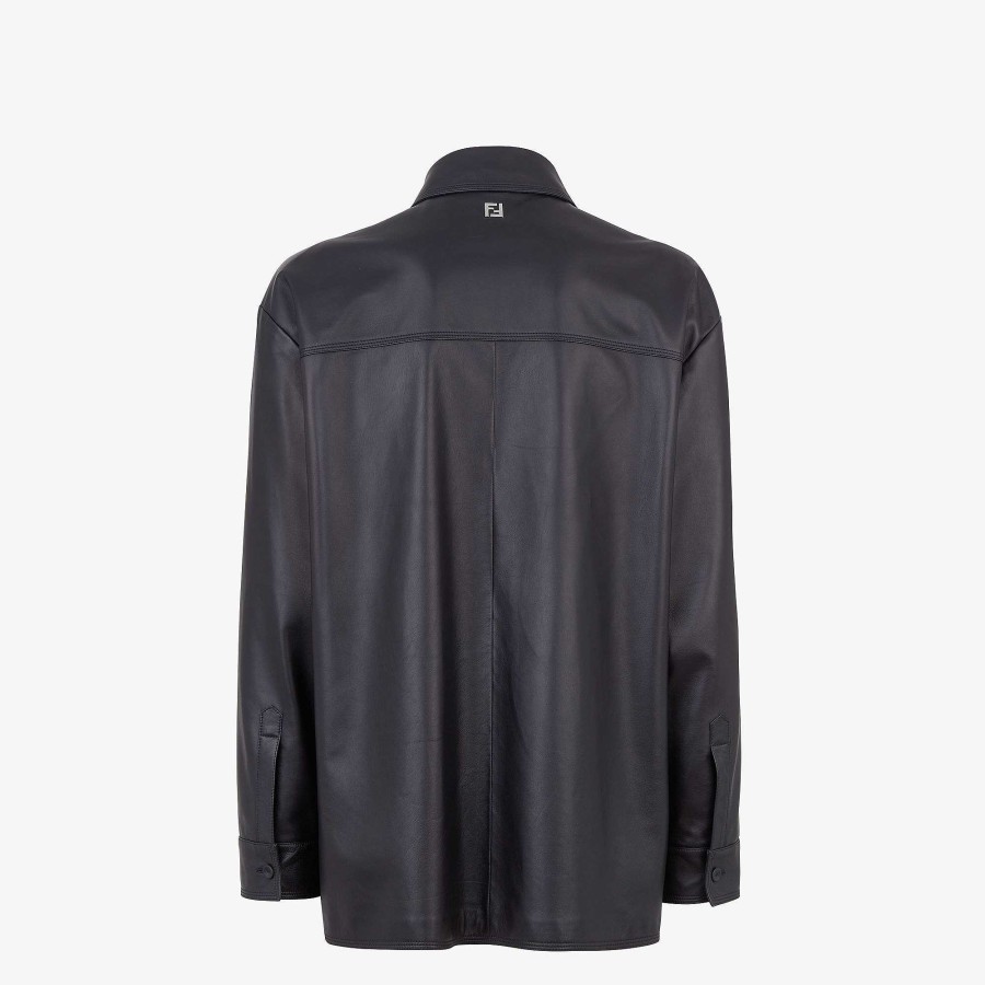 Men Fendi Outerwear | Blouson Blue