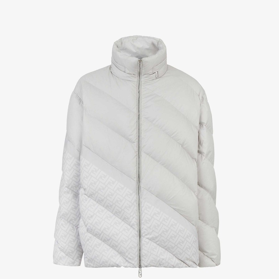 Men Fendi Activewear | Down Jacket White