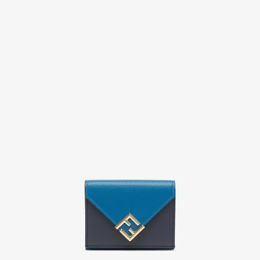 Women Fendi Wallets | Ff Diamonds Wallet Blue