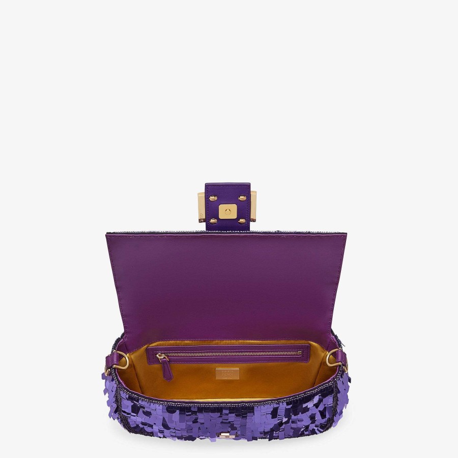 Women Fendi Shoulder & Crossbody Bags | Baguette Purple