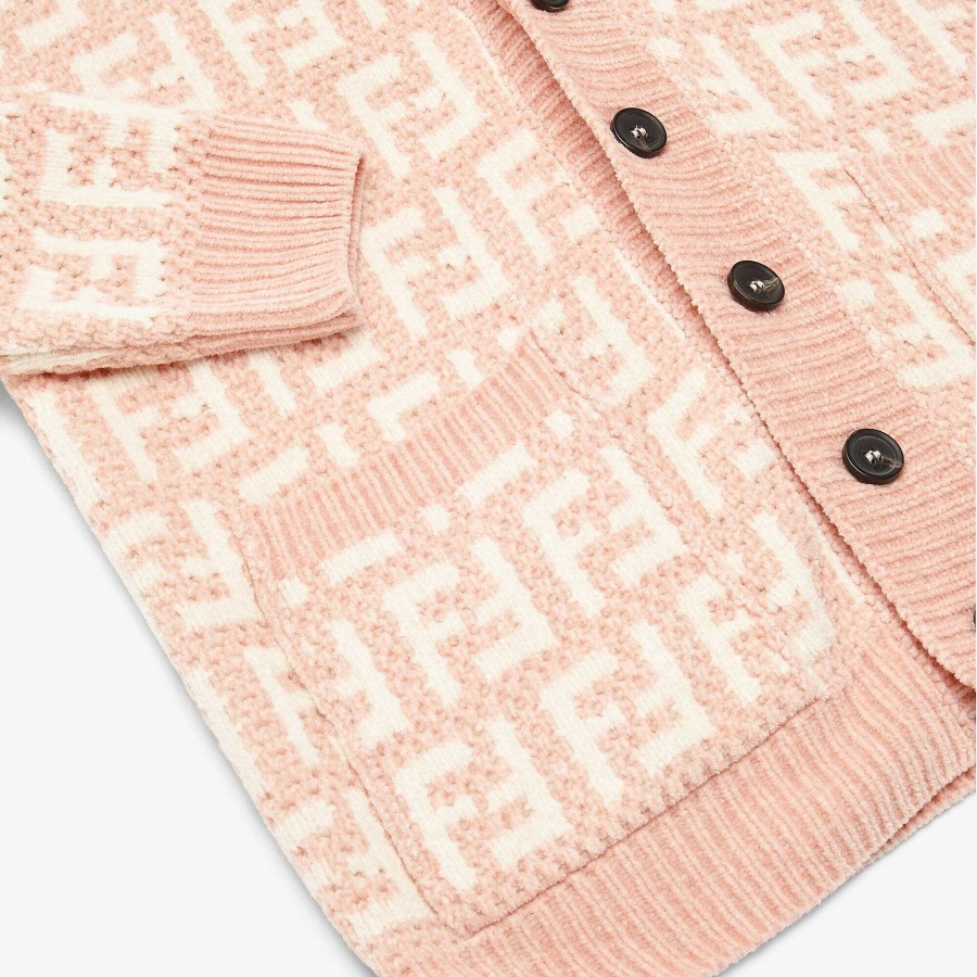 Kids Fendi Clothing | Junior Knit Cardigan Pink