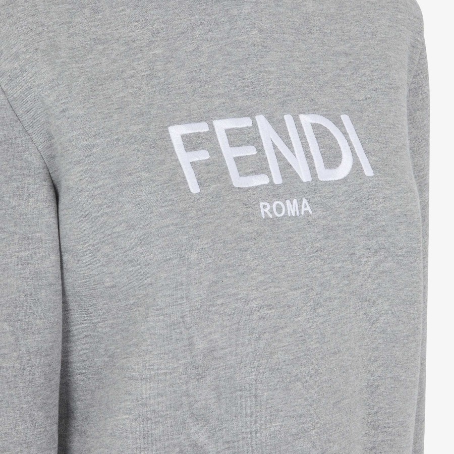 Women Fendi T-Shirts & Sweatshirts | Sweatshirt Gray