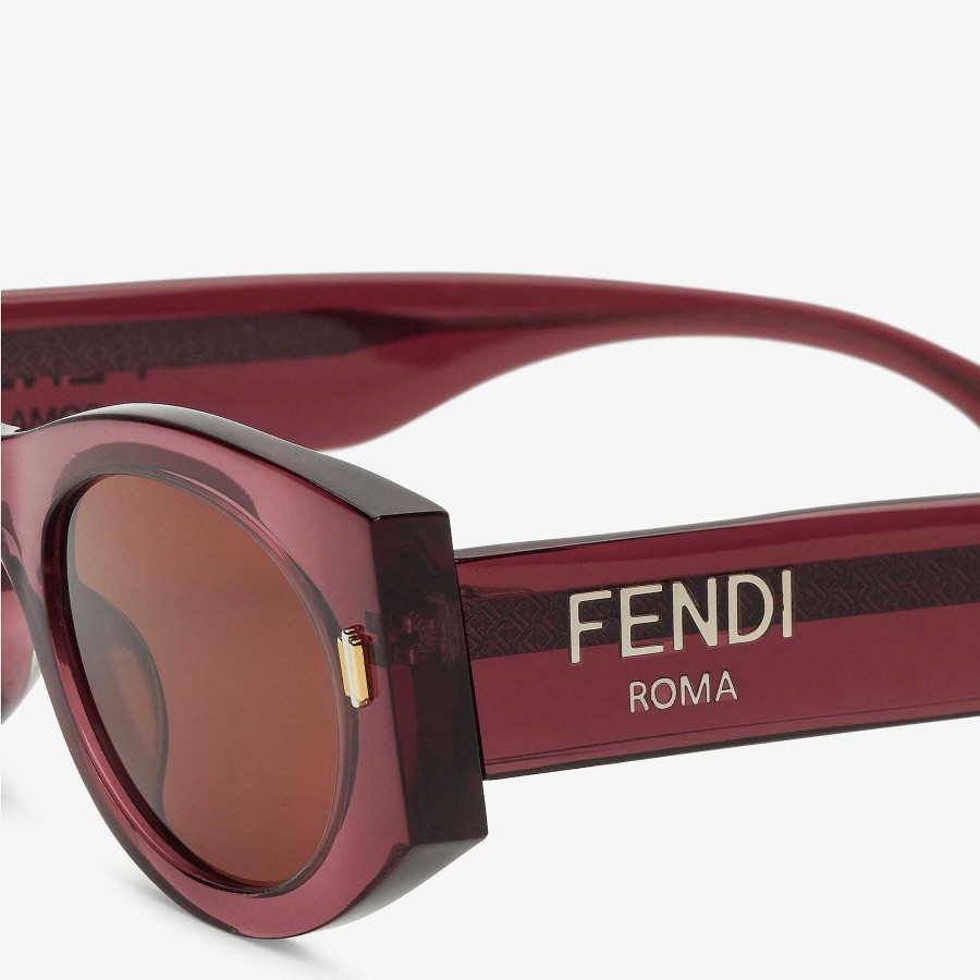 Women Fendi Sunglasses | Fendi Roma Purple