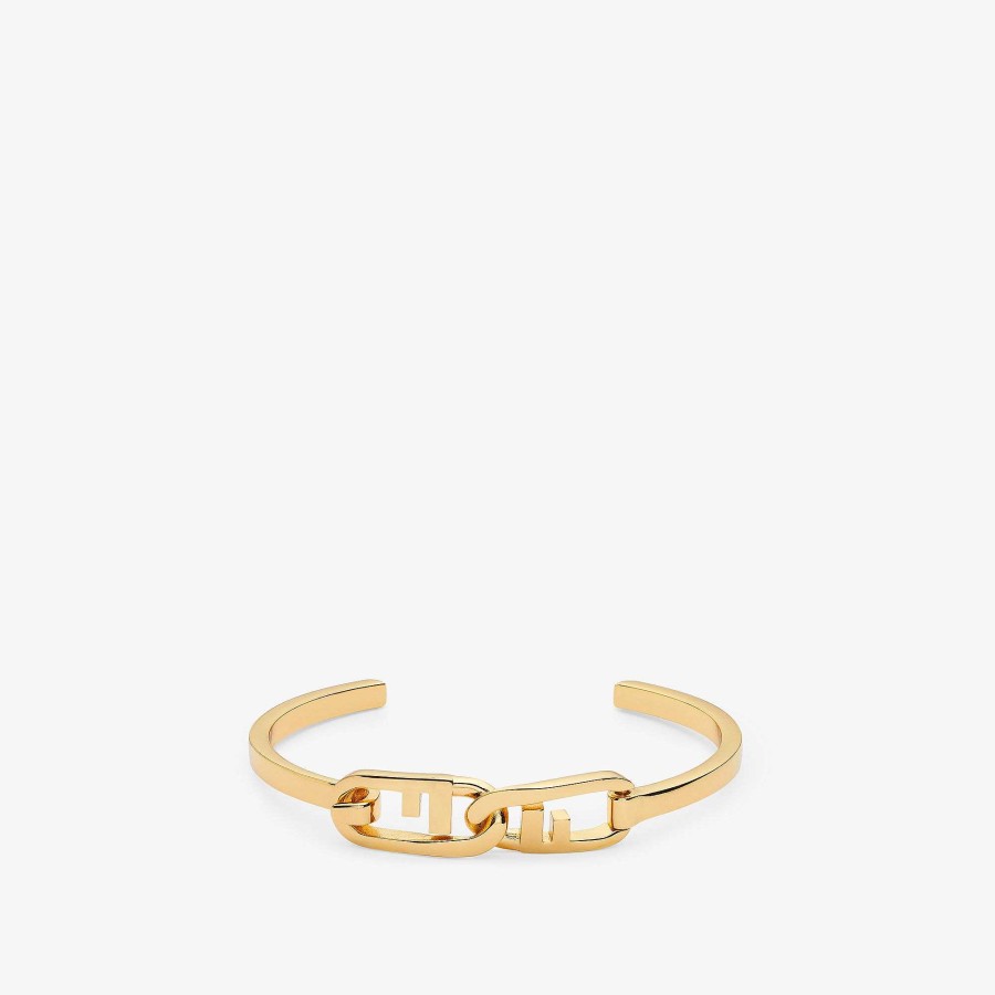 Women Fendi Bracelets | Fendi O'Lock Bracelet Gold