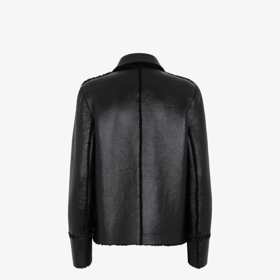 Women Fendi Outerwear | Blouson Black