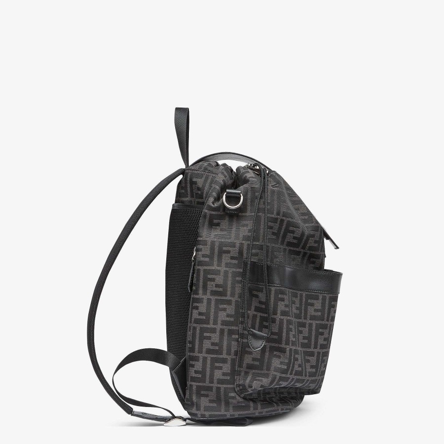 Men Fendi Backpacks | Fendi Strike Medium Black