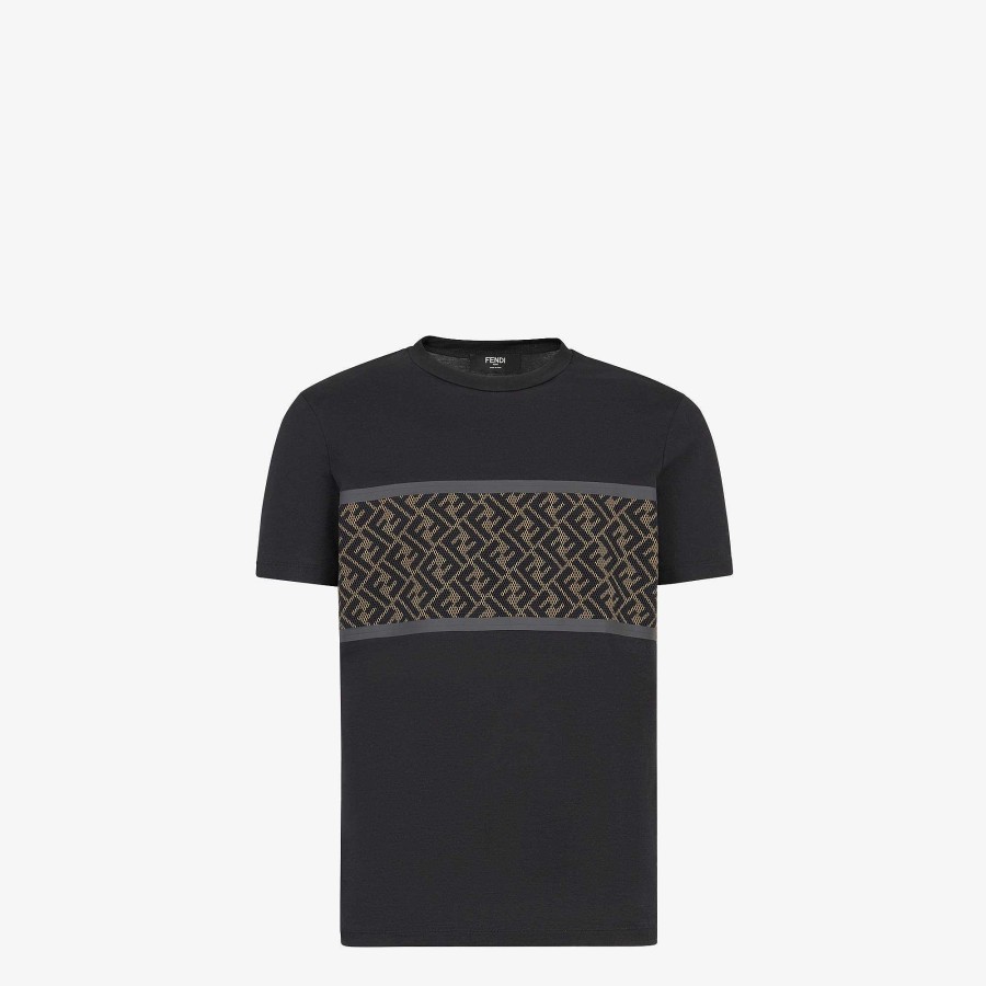 Men Fendi T-Shirts & Polos | T-Shirt Black