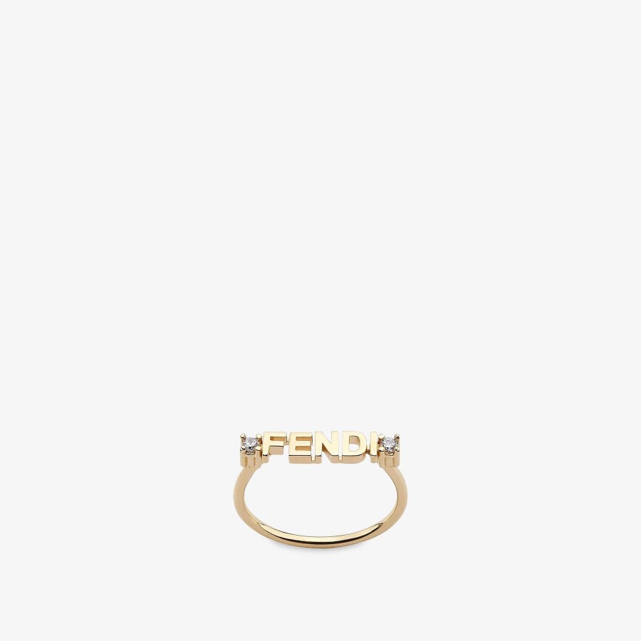 Women Fendi Rings | Signature Ring Gold