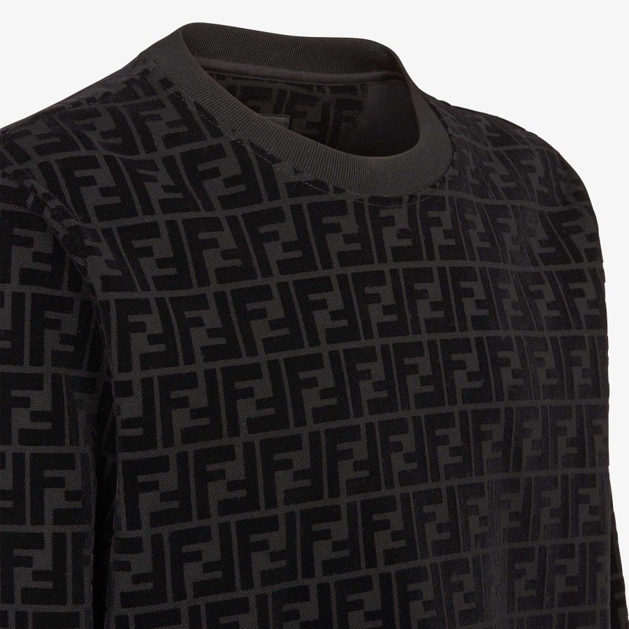 Men Fendi Sweatshirts | Sweatshirt Black