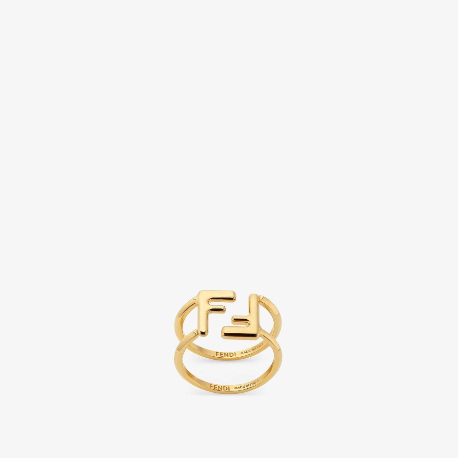 Women Fendi Rings | Ff Rings Gold