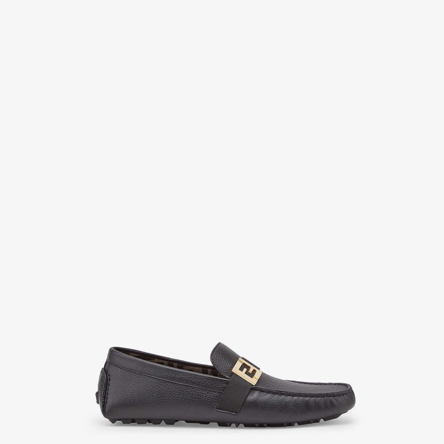 Men Fendi Loafers | Drivers Black